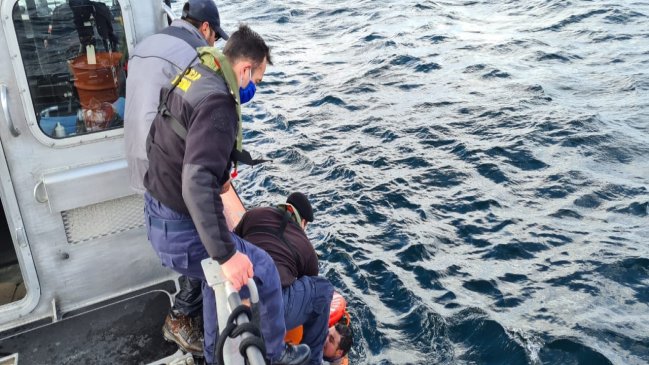 Embarcación naufragó en las cercanías de Melinka