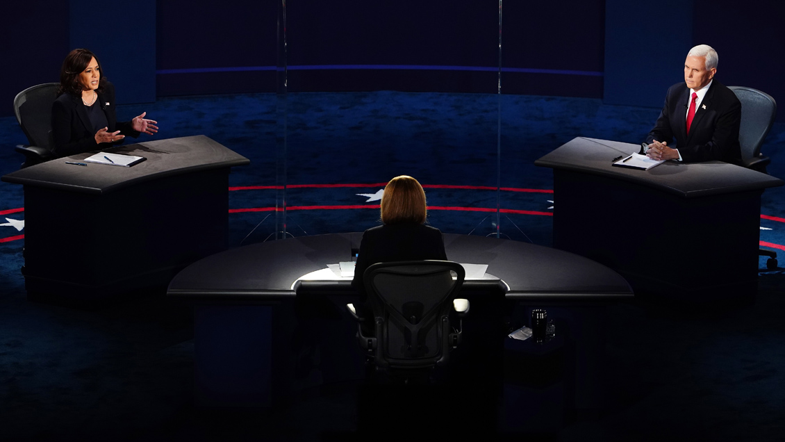 Pence y Harris se vieron las caras en un debate más civilizado que el de sus candidatos presidenciales