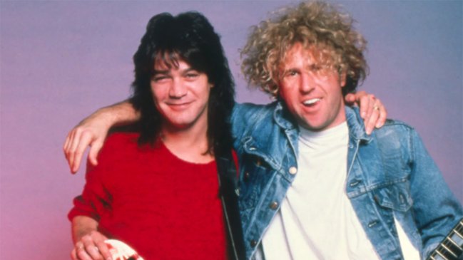 Eddie Van Halen y Sammy Hagar 