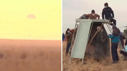   La nave tripulada Soyuz MS-16 regresó con éxito a la Tierra 