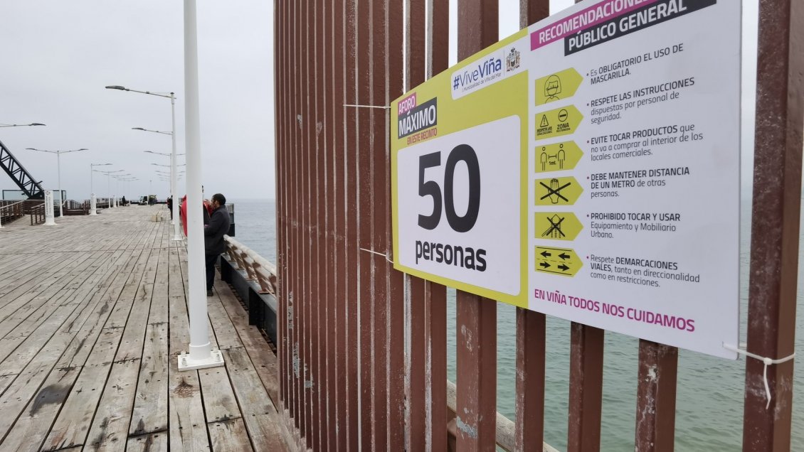 Viña del Mar: Reabrió el Muelle Vergara, la próxima semana lo hace la Quinta
