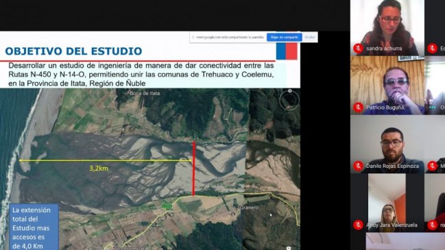 Inician estudio de ingeniería para construcción de puente costero sobre el río Itata