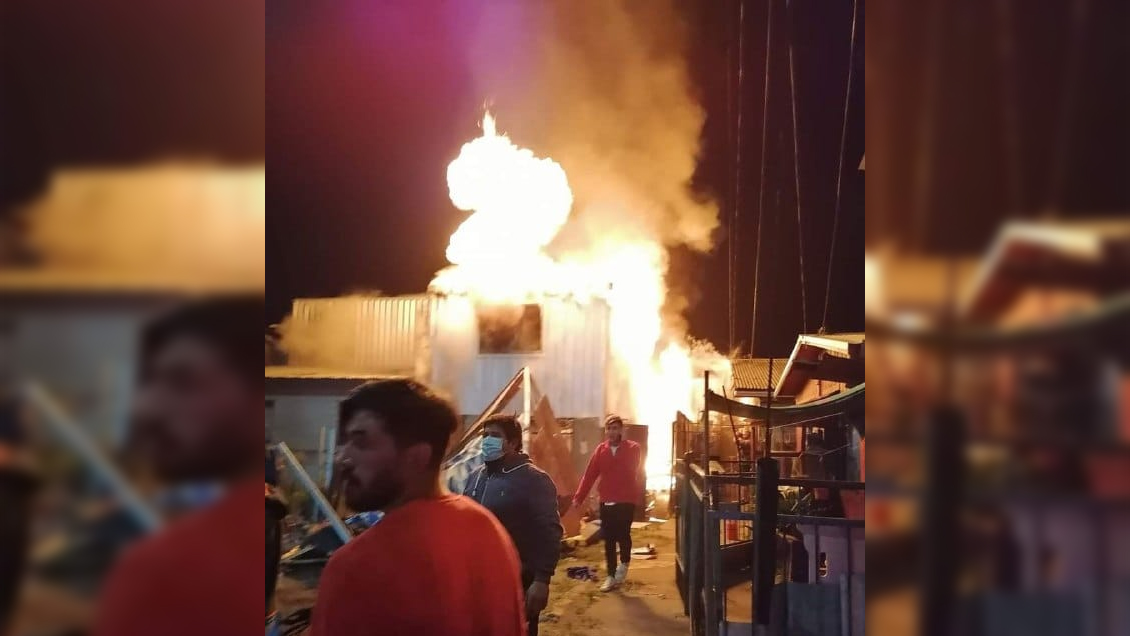 Concepción: 12 personas damnificadas tras incendio en la Población Kennedy