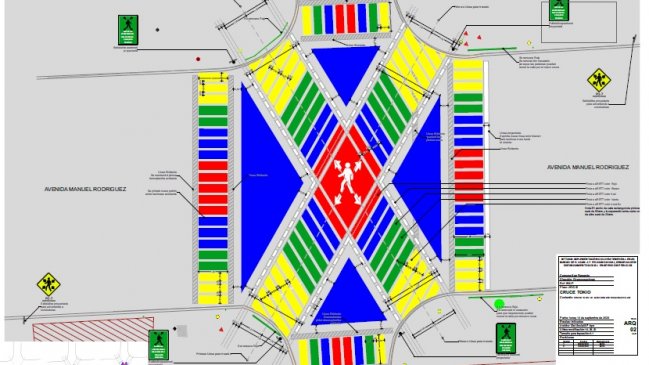 Implementarán cruce peatonal al estilo Tokio en San Fernando