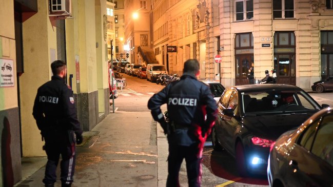   Dos muertos y una quincena de heridos en una serie de atentados en Viena 