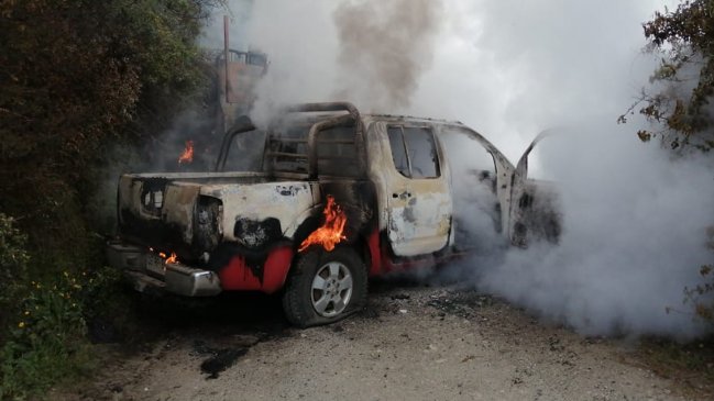 Nuevo ataque incendiario: Trece máquinas forestales fueron siniestradas en Contulmo