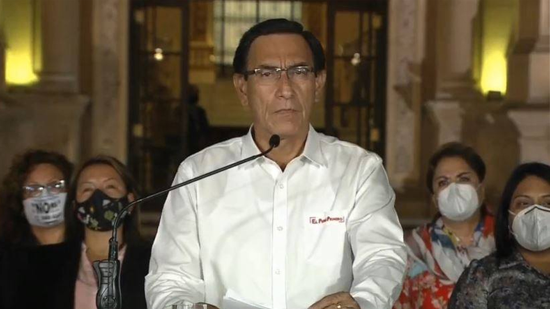 Martín Vizcarra tras ser destituido: 