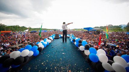   La multitudinaria bienvenida que recibió Evo Morales en Cochabamba 