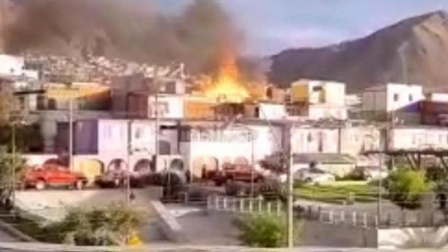 Incendio dejó dos casas con daños en el sector Corvallis