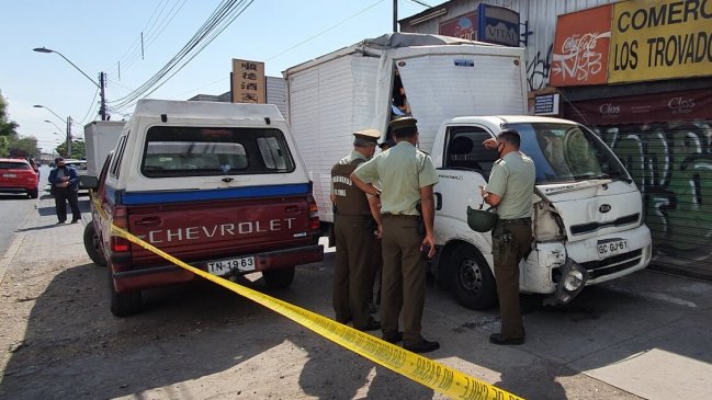 Delincuente resultó herido a bala tras persecución en Estación Central