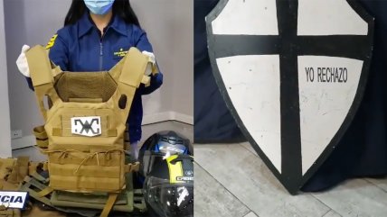  Incautan armas, escudos y chalecos antibalas a detenidos por amenazas contra la fiscal Chong 