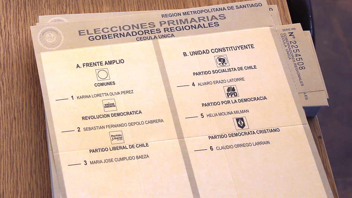Gobernadores: Unidad Constituyente duplicó en votos al Frente Amplio en la Región Metropolitana