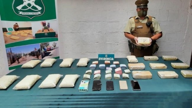 Detenidos y 90 mil dosis de cocaína: Operativo desarticuló banda criminal en Calama