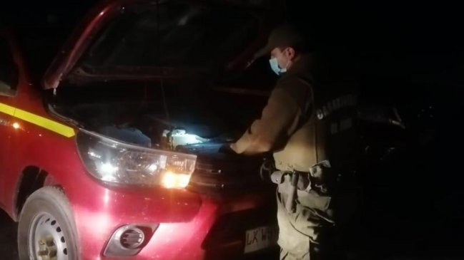 Carabineros recuperó en minutos camioneta robada en portonazo en Calama