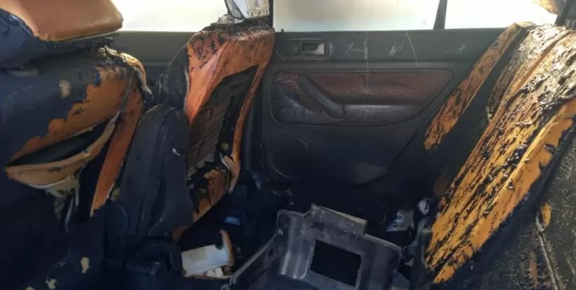 Reformalizaron a carabinero acusado de quemar el auto de su expareja en Los Ángeles