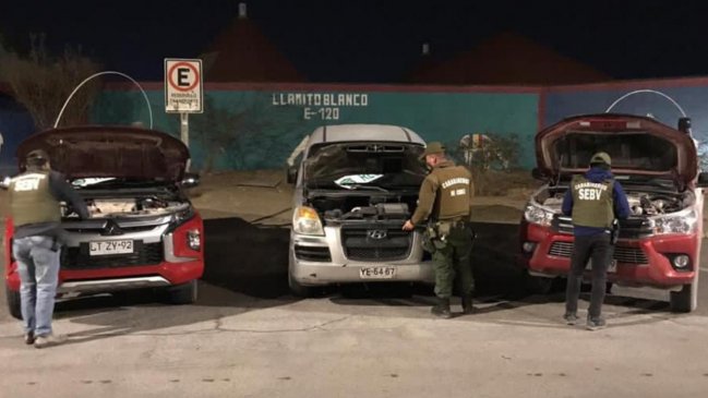 Recuperan camionetas robadas en distintos portonazos en Calama
