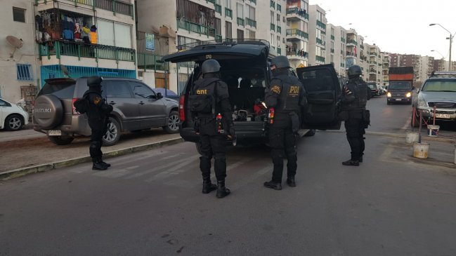 Allanan 83 domicilios de Iquique y Alto Hospicio en masivo operativo antidrogas