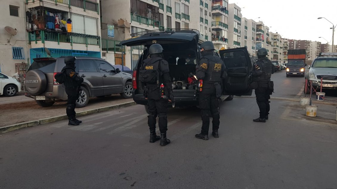 Allanan 83 domicilios de Iquique y Alto Hospicio en masivo operativo antidrogas