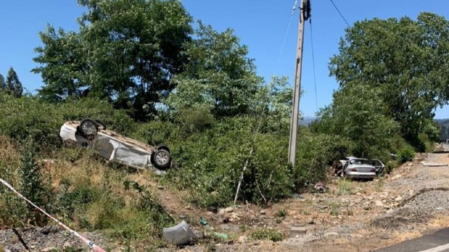 Accidente de tránsito dejó a una menor de edad y tres adultos fallecidos en Colbún