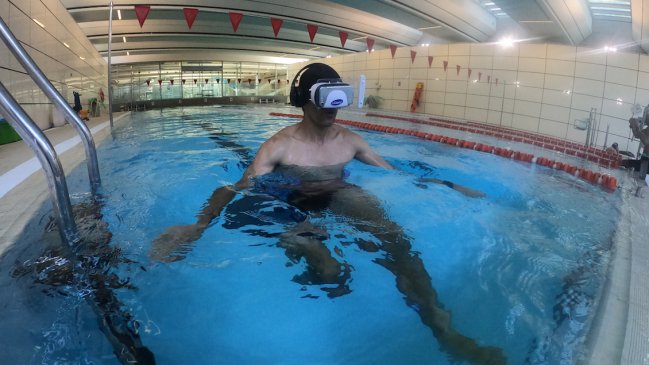 Lanzan sistema para entrenar en el agua con realidad virtual y aumentada