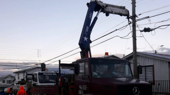 Corte de luz afecta a 246 viviendas de Punta Arenas