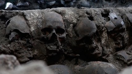   Encuentran más de cien cráneos humanos del imperio azteca 
