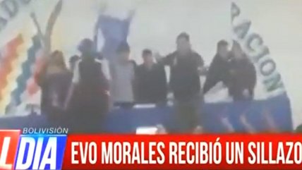   Evo Morales recibió un sillazo en la cabeza durante reunión de su partido 