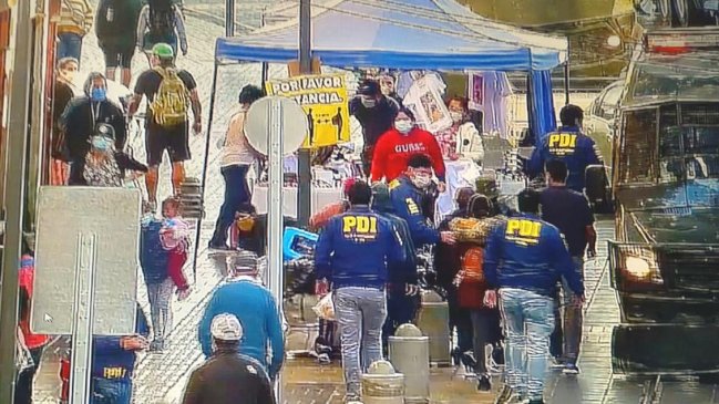 Operativo contra el comercio ambulante dejó 12 detenidos en el centro de Coquimbo