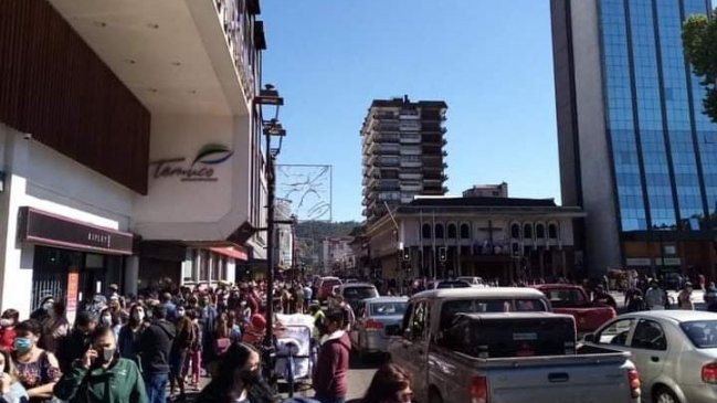 Por Navidad, suspenden tránsito vehicular en calles del centro de Temuco