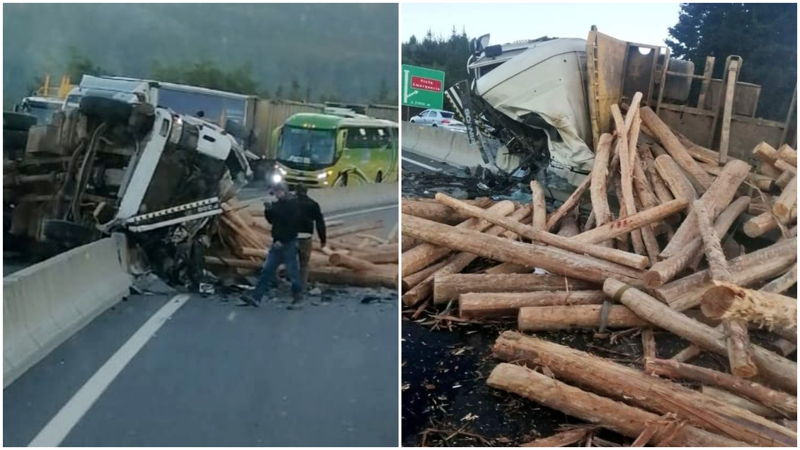 Conductor murió tras chocar su camión con barrera de contención en Lota