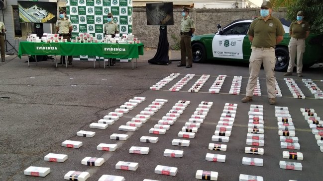 Carabineros siguió un camión desde Colchane hasta Santiago: Transportaba 630 kilos de cocaína