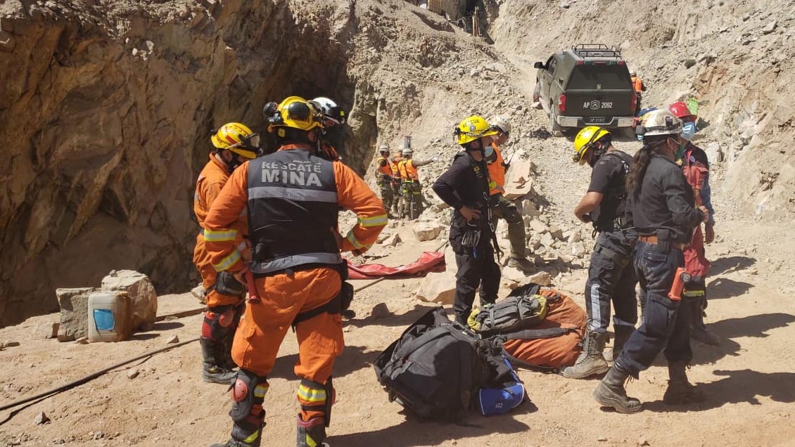 Fueron rescatados los dos mineros que estuvieron atrapados tras derrumbe en Tierra Amarilla