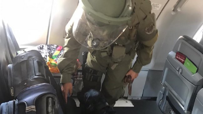 Mal chiste: Sujeto fue detenido por decir que llevaba una bomba en vuelo Calama-Santiago