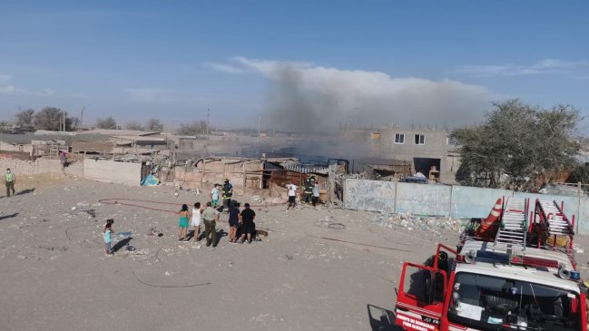 Incendio en casa afectó a varios animales en Pozo Almonte