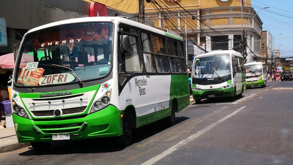 Frecuencia de micros se reducirá en un 20% durante cuarentena para Iquique y Alto Hospicio