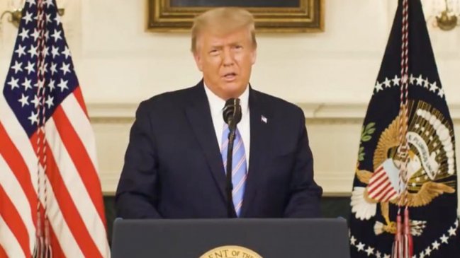 Trump reconoció su derrota y advirtió a sus seguidores que 