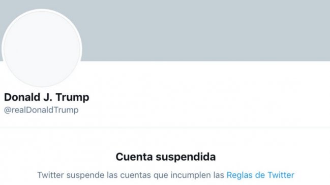 Twitter suspendió permanentemente la cuenta de Trump