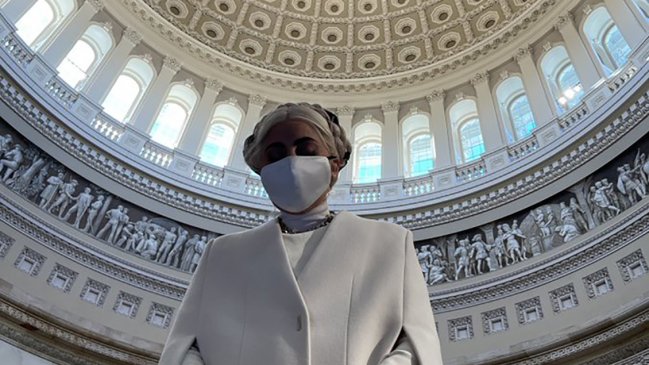 Lady Gaga en la previa de la investidura de Biden y Harris: 