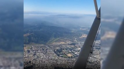   Arzobispo bendijo Concepción desde el aire y la 