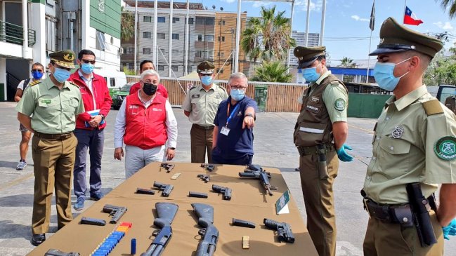 Llamado al 133 de Carabineros dejó al descubierto banda con alto poder de fuego
