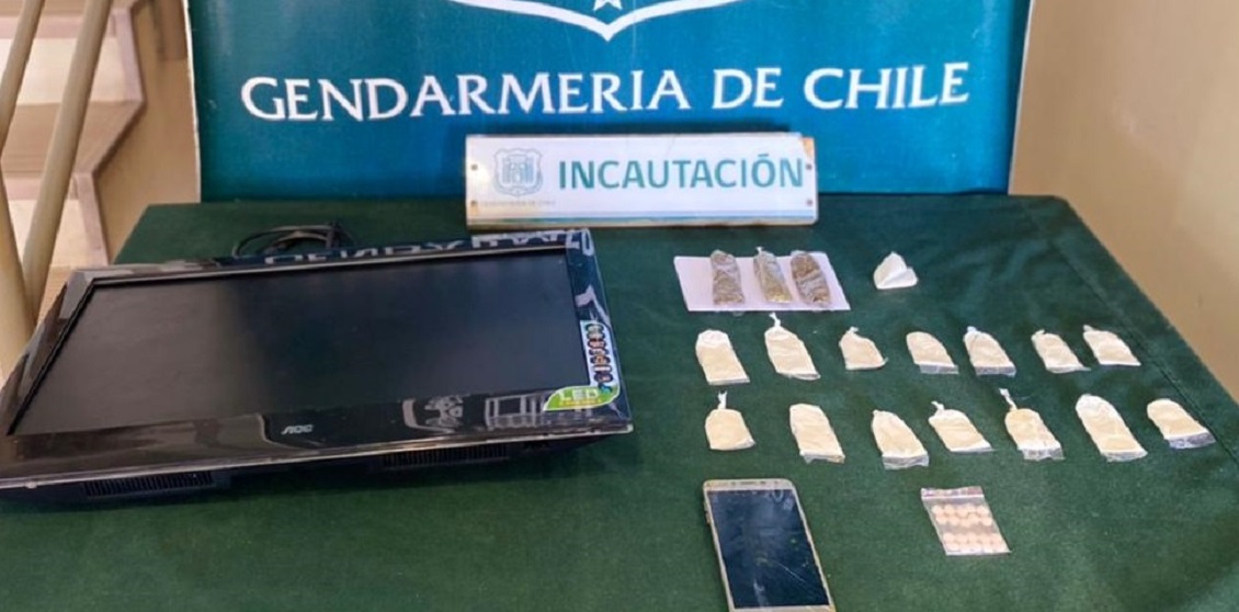 Gendarmería descubrió droga dentro de un televisor en la cárcel de Concepción