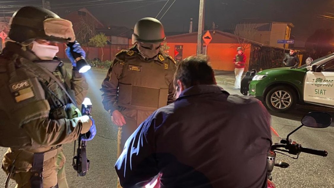 Fin de semana en Ñuble dejó cerca de 100 detenidos por incumplimientos sanitarios