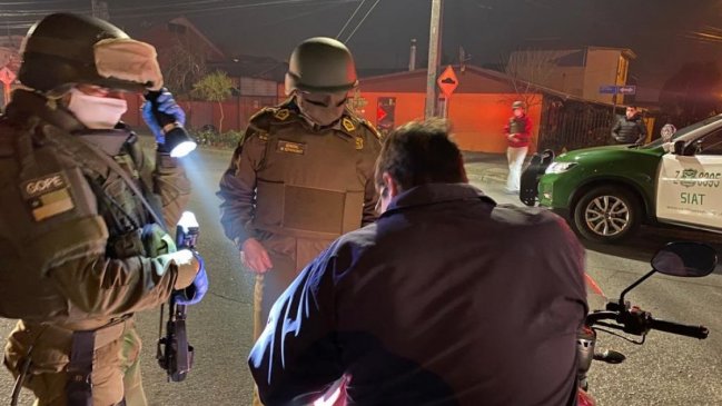 Fin de semana en Ñuble dejó cerca de 100 detenidos por incumplimientos sanitarios