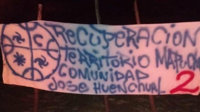 Comunidad mapuche inició toma de 
