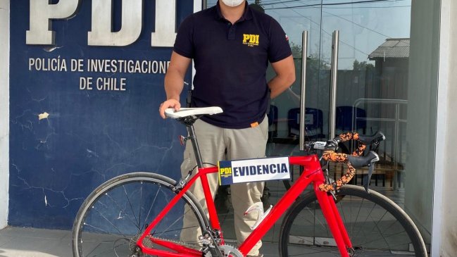 Bicicleta de alta gama robada hace dos años en Coyhaique fue recuperada en Calera de Tango