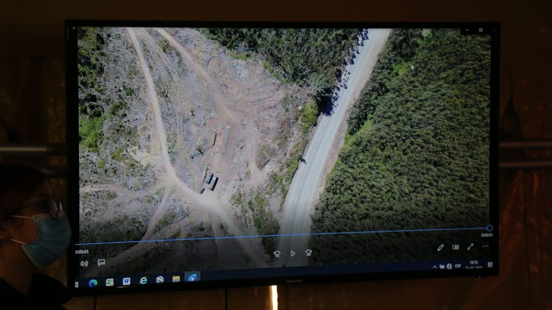 Búsqueda de Tomás: Intendencia y PDI revisaron primeras imágenes aéreas de alta resolución