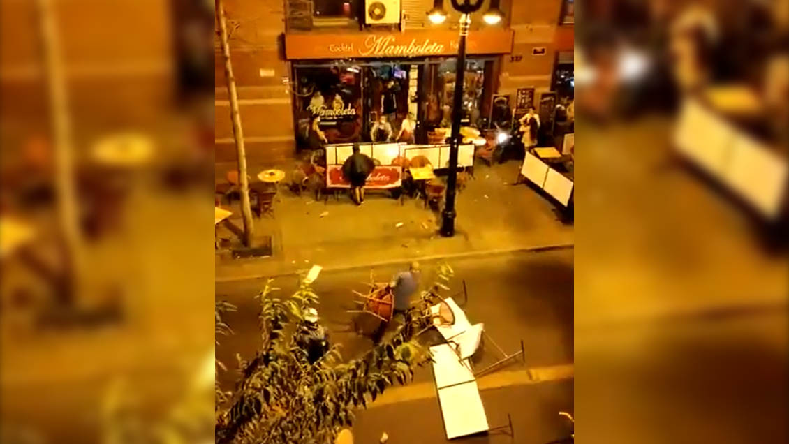 Encapuchados matonescos y locatario disparando: Se agrava violencia en barrio Lastarria