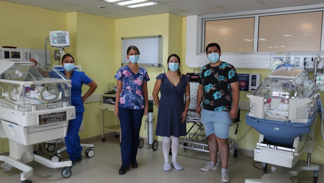 En el Hospital de Chillán nacieron las primeras trillizas del año en Ñuble