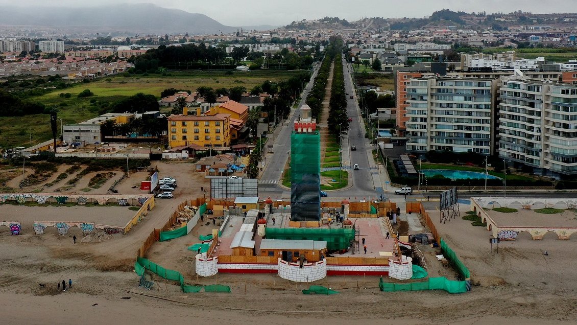 Restauración de Faro Monumental de La Serena alcanzó el 43 por ciento