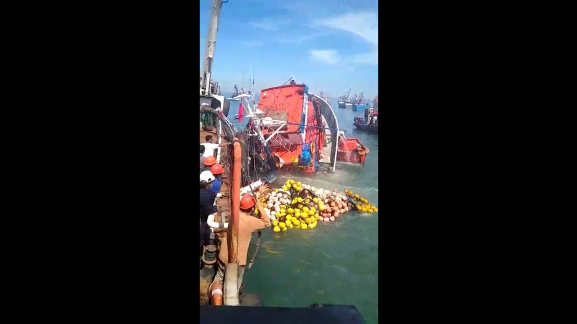 Inician sumario tras hundimiento de embarcación pesquera en Coronel